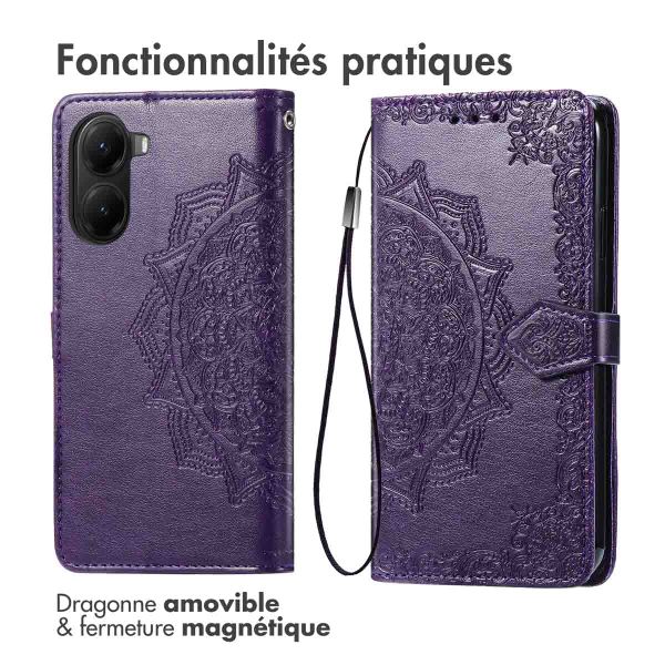 imoshion Etui de télephone Mandala Xiaomi Poco X7 Pro - Violet