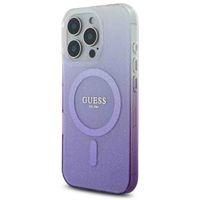 Guess Coque MagSafe IML Glitter Gradient Apple iPhone 16 Pro - Purple