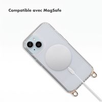Selencia Coque arrière Rivièra MagSafe avec crochets amovibles Apple iPhone 15 - Transparent