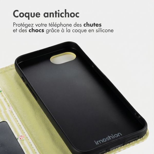 imoshion Étui de télephone portefeuille Design Apple iPhone 17e / 16e - Garden Stripes