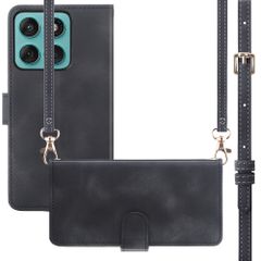 imoshion Etui de télephone portefeuille avec cordon Motorola Moto G57 Power - Noir