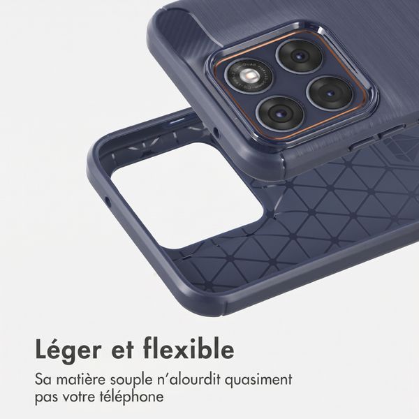 imoshion Coque Brushed Motorola Edge 70 Fusion - Bleu foncé