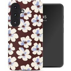 Selencia Coque arrière Vivid avec MagSafe Samsung Galaxy S26 - Choco Flower Pop