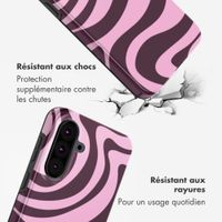 Selencia Coque arrière Vivid Samsung Galaxy A37 (5G) - Wavy Swirl Pink Plum