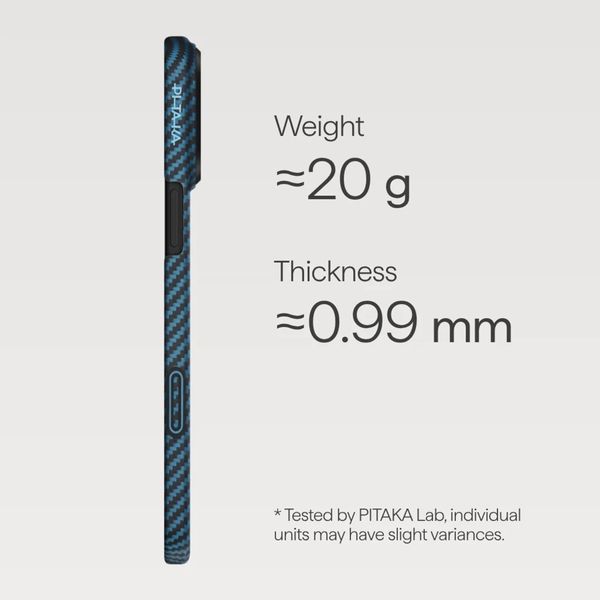 Pitaka Coque Ultra Slim Apple iPhone 17 Pro Max - Bleu