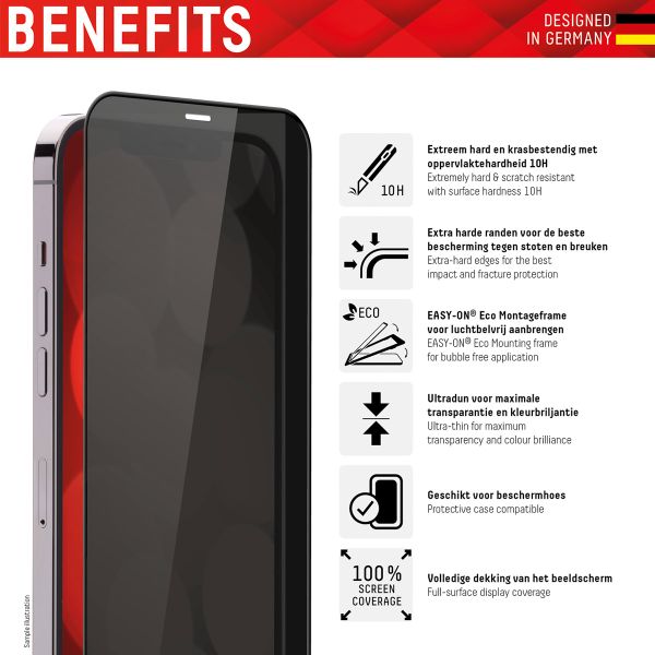 Displex Protection d'écran en verre trempé Privacy Apple iPhone 12 (Pro)