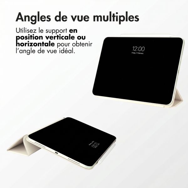 imoshion Magnetic etui de téléphone portefeuille Apple iPad Pro 13 (2025) M5 / (2024) M4 - Beige