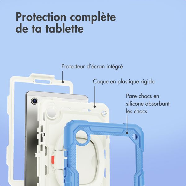 imoshion Coque tablette kidsproof Rugged Samsung Galaxy Tab A11 Plus / A9 Plus - Bleu
