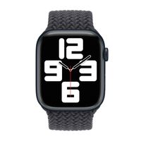 Apple Bracelet Solo tressé Apple Watch | 44/45/46/49 mm - Taille 7 - Midnight