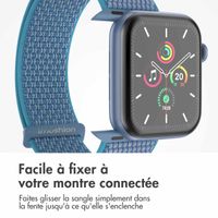 imoshion Bracelet en nylon Apple Watch | 38/40/41/42 mm - Marine Blue