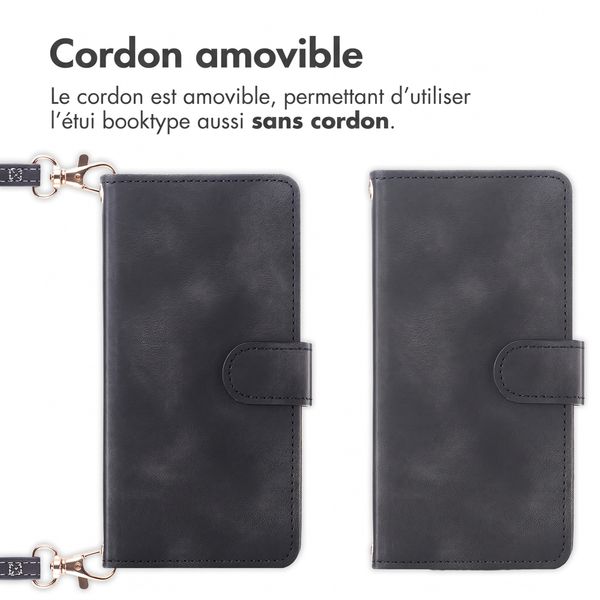 imoshion Etui de télephone portefeuille avec cordon Oppo Reno 16 F - Noir