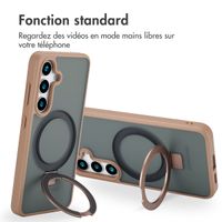 Accezz Coque Ring Stand avec MagSafe Samsung Galaxy S24 - Marron