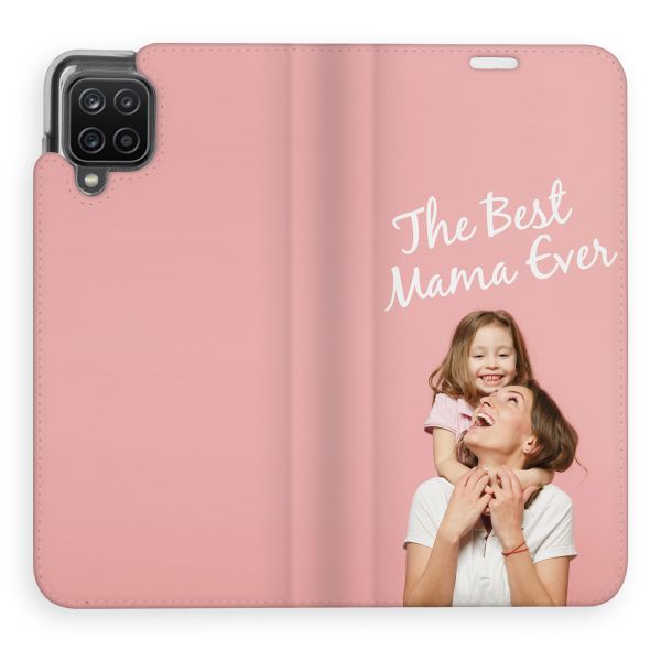 Concevez votre propre housse portefeuille Samsung Galaxy A12 - Blanc