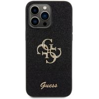 Guess Coque 4G Metal Logo Glitter Apple iPhone 15 Pro Max - Noir