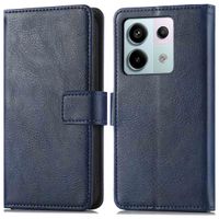 imoshion Étui de télephone portefeuille de luxe Xiaomi Redmi Note 13 Pro (5G) / Poco X6 - Bleu foncé