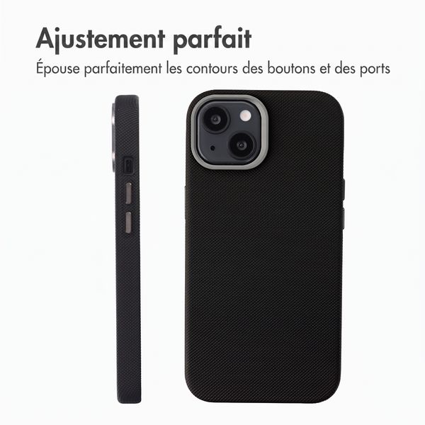 Accezz Coque arrière Mesh avec MagSafe Apple iPhone 14 / 13 - Noir