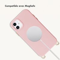 Selencia Coque arrière Rivièra avec MagSafe avec crochets amovibles Apple iPhone 11 - Sorbet Pink