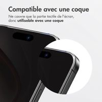 Accezz Protection d'écran en verre trempé avec filtre de confidentialité + Applicateur Apple iPhone Duo