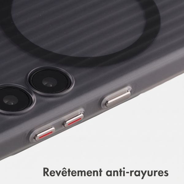 Accezz Coque arrière Lite avec MagSafe | Fluted | Samsung Galaxy S24 - Gris