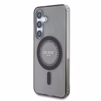 Guess Coque MagSafe IML avec strass Samsung Galaxy S25 - Noir