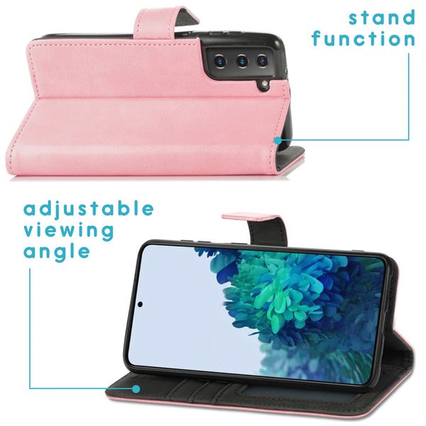 imoshion Étui de télephone portefeuille de luxe Samsung Galaxy S21 - Rose