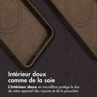 Accezz Coque MagSafe en cuir vintage Samsung Galaxy S25 / S24 - Rustic Brown