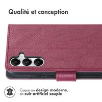 imoshion Étui de télephone portefeuille de luxe Samsung Galaxy S25 Plus - Bordeaux