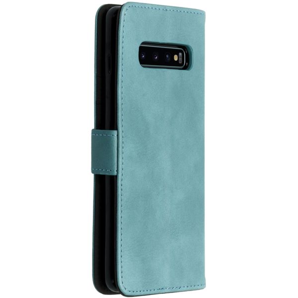 Étui de télephone portefeuille Samsung Galaxy S10 Plus - Bleu clair