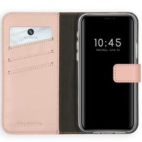 Selencia Étui portefeuille en cuir véritable Apple iPhone 12 (Pro) - Dusty Pink