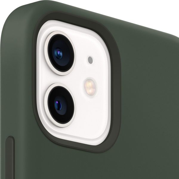 Apple Coque en silicone MagSafe Apple iPhone 12 Mini - Cypress Green