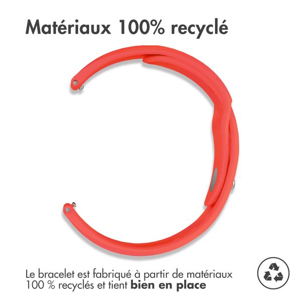 imoshion Bracelet sport en silicone  - Connexion universelle 22 mm - Rouge