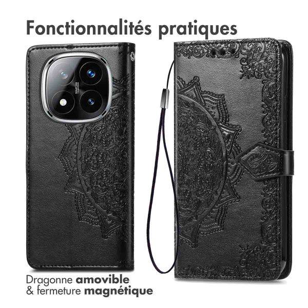 imoshion Etui de télephone Mandala Xiaomi Redmi Note 14 Pro (5G) - Noir