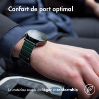 imoshion Bracelet en cuir magnétique Samsung Galaxy Watch 7 40/44 mm - Vert