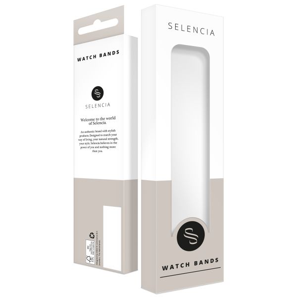 Selencia Bracelet magnétique en acier  - Connexion universelle 20 mm - Argent