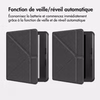 imoshion Étui de liseuse portefeuille Pliable Kobo Libra Colour - Noir
