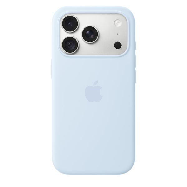 Apple Coque en silicone avec MagSafe Apple iPhone 18 Pro - Crisp Blue