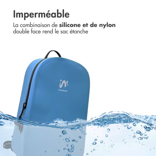 imoshion Sac à dos Hermétique et Étanche 20L - Grand - Bleu doux