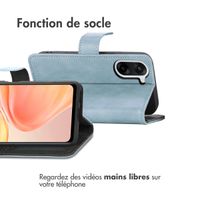 imoshion Étui de télephone portefeuille de luxe OnePlus Nord CE5 - Bleu clair