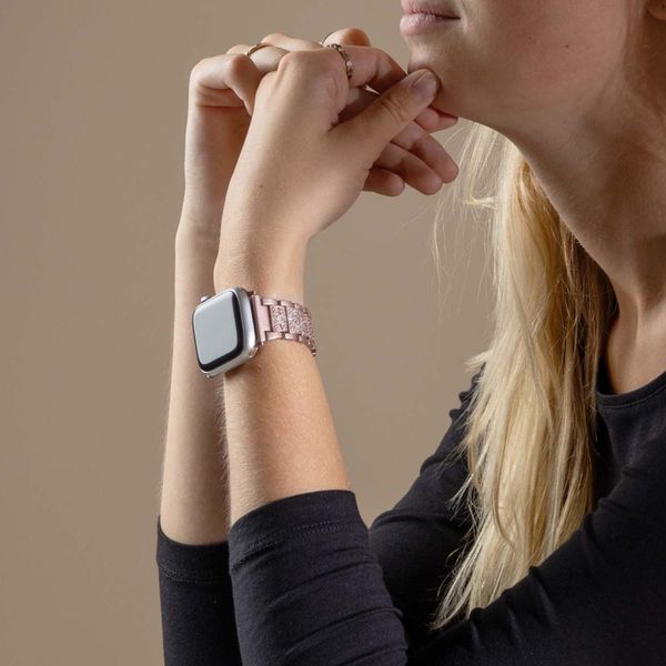 Selencia Bracelet à maillons scintillants Apple Watch | 38/40/41/42 mm - Rose