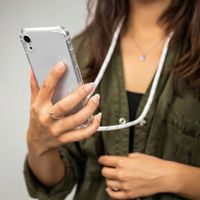 imoshion Coque arrière transparente avec cordon Apple iPhone 11 - Blanc Argent