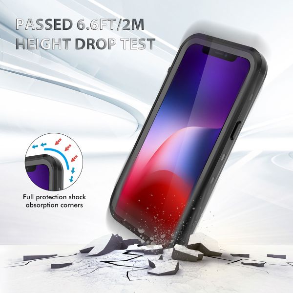 Redpepper Coque imperméable Dot Plus Apple iPhone 13 - Noir