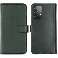 Selencia Étui portefeuille en cuir véritable Samsung Galaxy A52(s) (5G/4G) - Vert