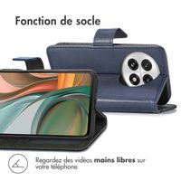 imoshion Étui de télephone portefeuille de luxe OnePlus 13 - Bleu foncé