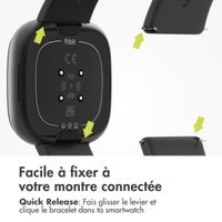 imoshion Bracelet silicone Fitbit Versa / Versa 2 / Versa Lite - Taille L - Noir