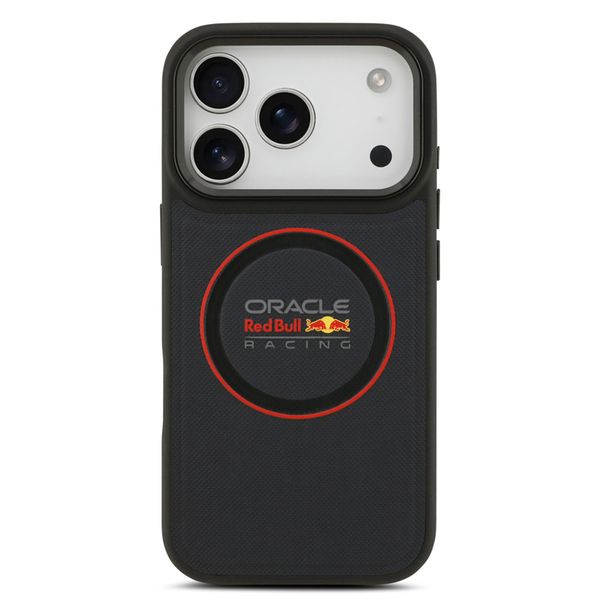 Red Bull Racing Coque en cuir PU maillé MagSafe Apple iPhone 17 Pro - Navy