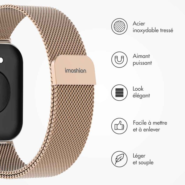 imoshion Bracelet magnétique milanais Huawei Watch Fit 3 - Rose Gold