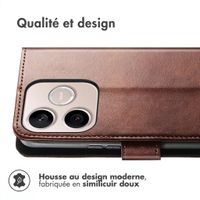 imoshion Étui de télephone portefeuille de luxe Honor 600 Lite - Marron foncé