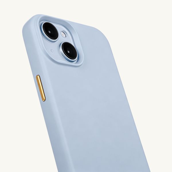 Selencia Coque arrière Rivièra avec MagSafe avec crochets amovibles Apple iPhone 14 / 13 - Powder Blue