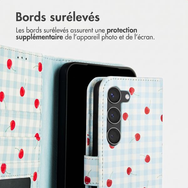 imoshion Étui de télephone portefeuille Design Samsung Galaxy S23 - Cherry Check