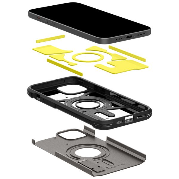 Spigen Coque Tough Armor MagSafe Apple iPhone 15 - Gunmetal